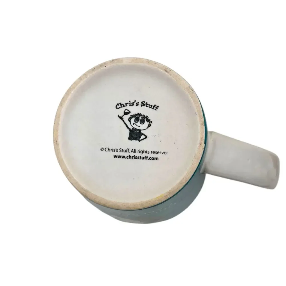 Coffee Cup Mug “Domestic Bliss Only a Bottle of Cabernet Away! Chris’s Stuff EUC